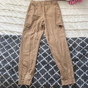 H&M beige cargo pants size 2